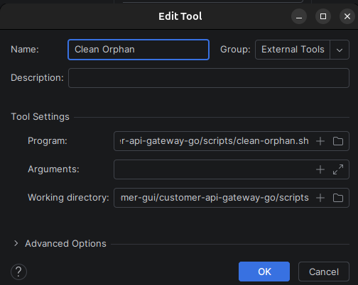 External tool: clean-orphan.sh