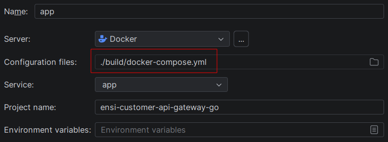 Путь к docker-compose.yml